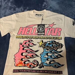 Hellstar Tshirt - White pixel